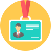 Icon of a person doing front end development