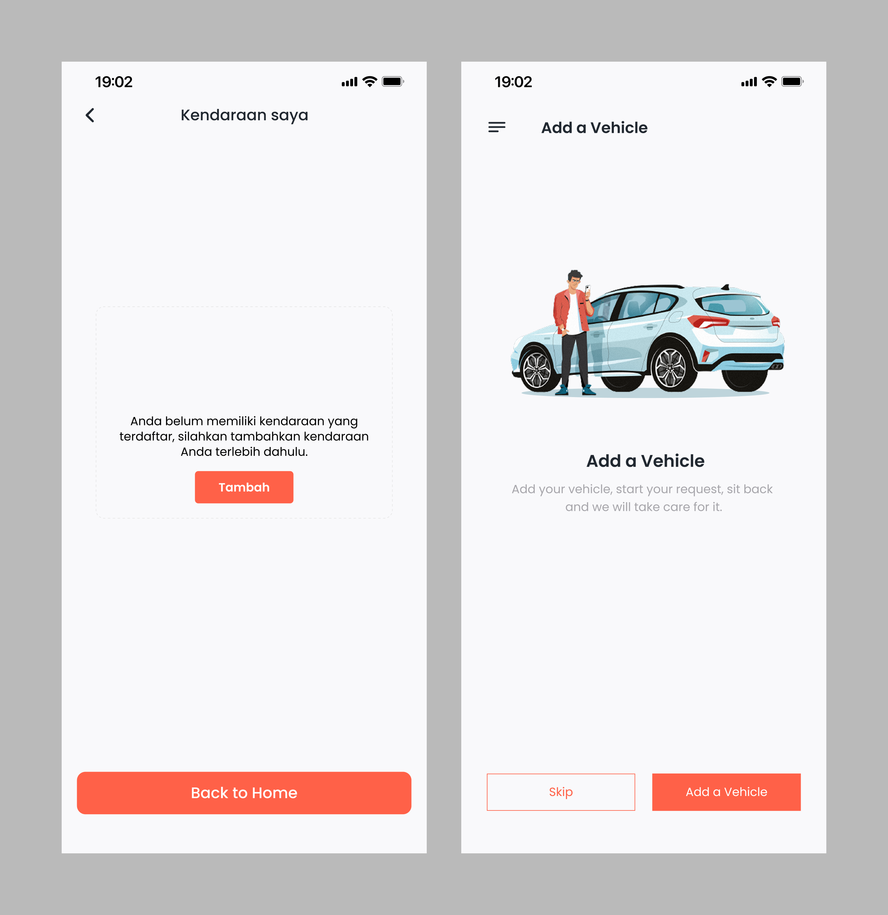 Prototype Halaman Login / Signup