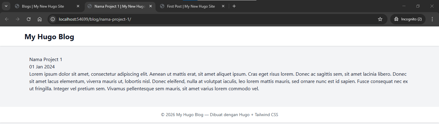 Hugo Blog
