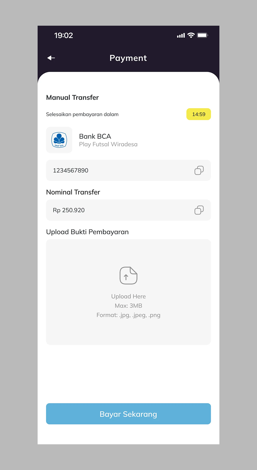 Prototipe Halaman Payment