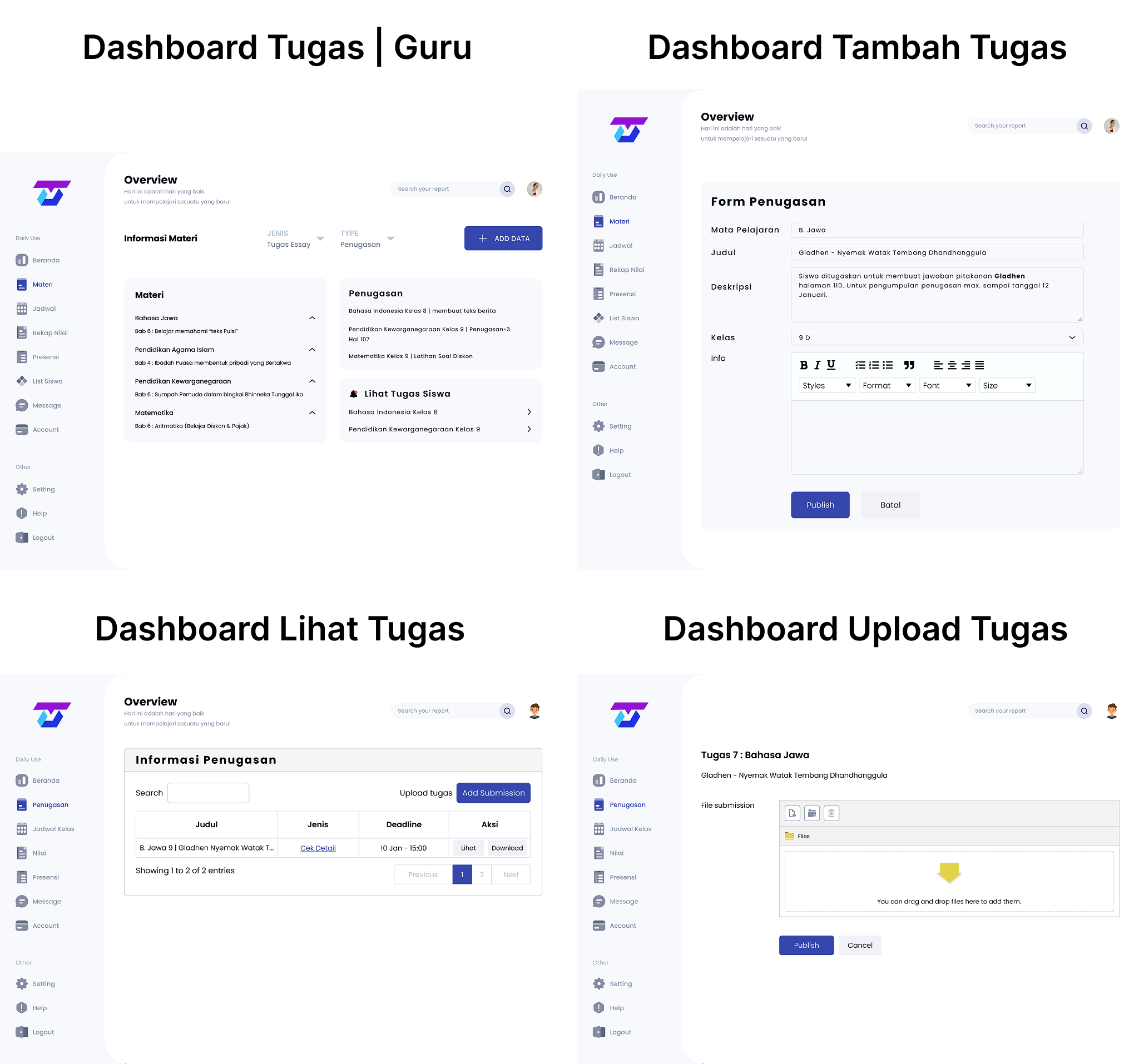 Prototype Tugas dan Pengumpulan