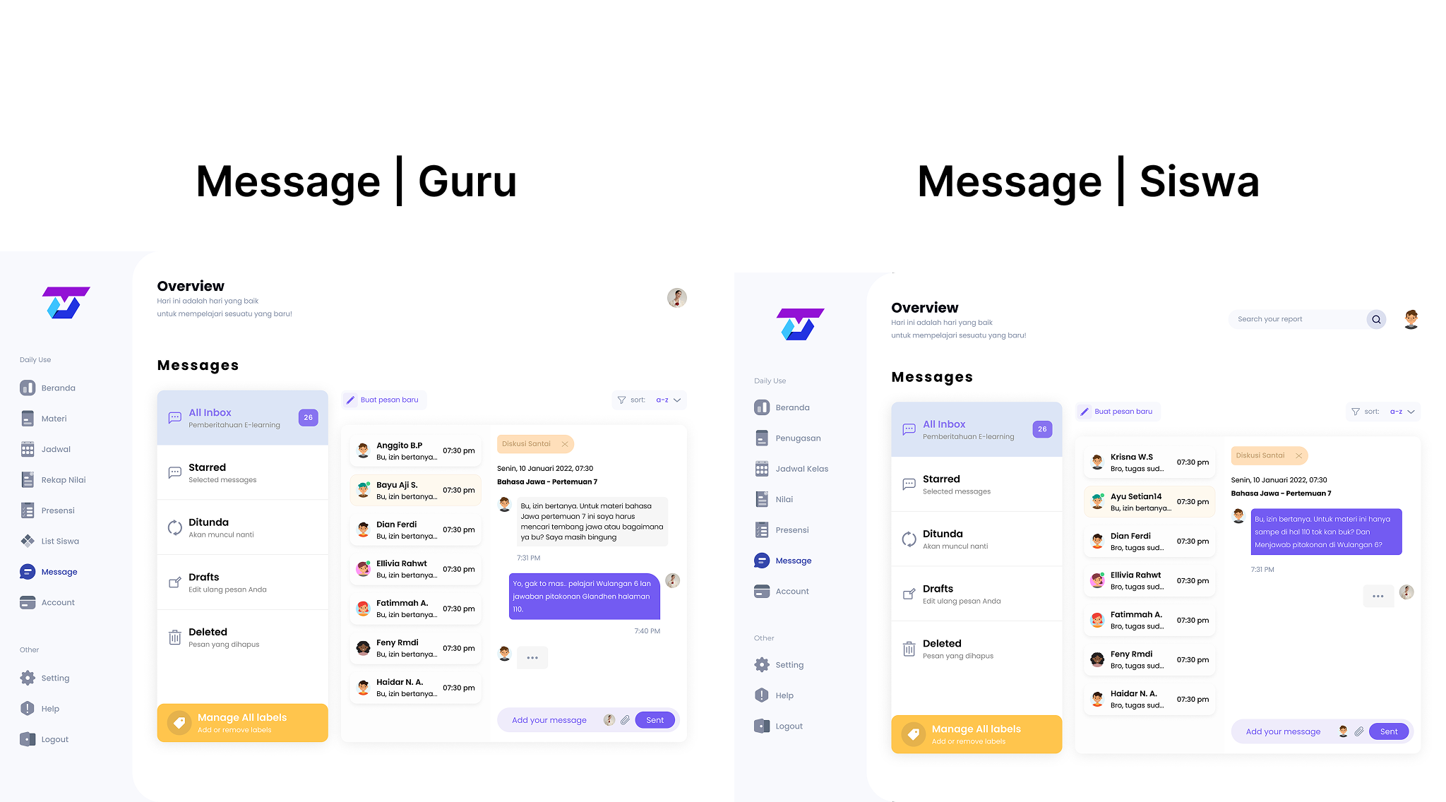Prototype Dashboard Kirim Pesan